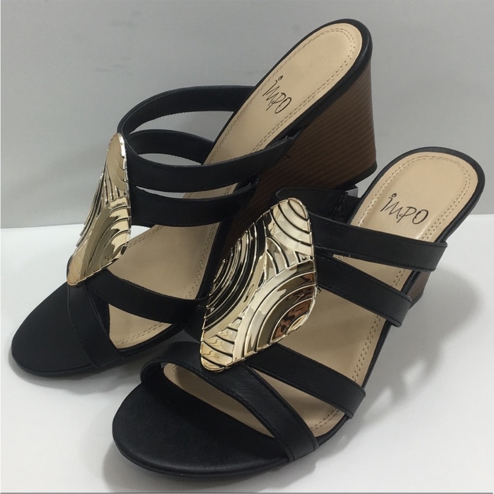 Wedge Sandals with Gold Accent, Vesta
